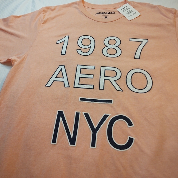 NWT Aeropostale Orange Short Sleeve Casual T Shirt Size XL - Picture 4 of 6